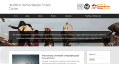 Desktop Screenshot of crises.lshtm.ac.uk