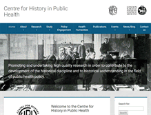 Tablet Screenshot of history.lshtm.ac.uk