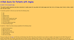 Desktop Screenshot of anginarisk.lshtm.ac.uk