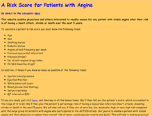 Tablet Screenshot of anginarisk.lshtm.ac.uk