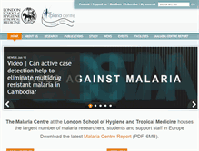 Tablet Screenshot of malaria.lshtm.ac.uk